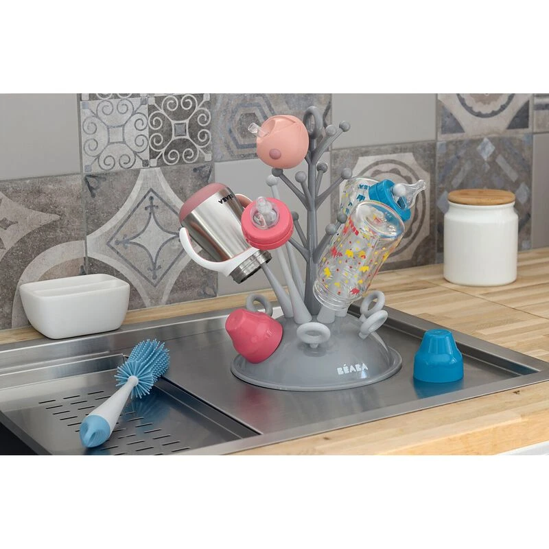 Beaba Egoutte-biberons Arbre Grey 3 Beaba Egoutte-biberons Arbre Grey – Image 3