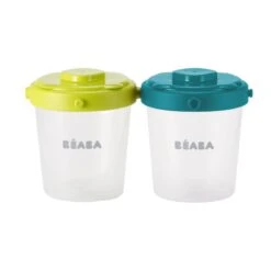 Beaba Lot De 6 Portions Clip 2ème âge 200 Ml Neon -Beaba 912482 product face 2