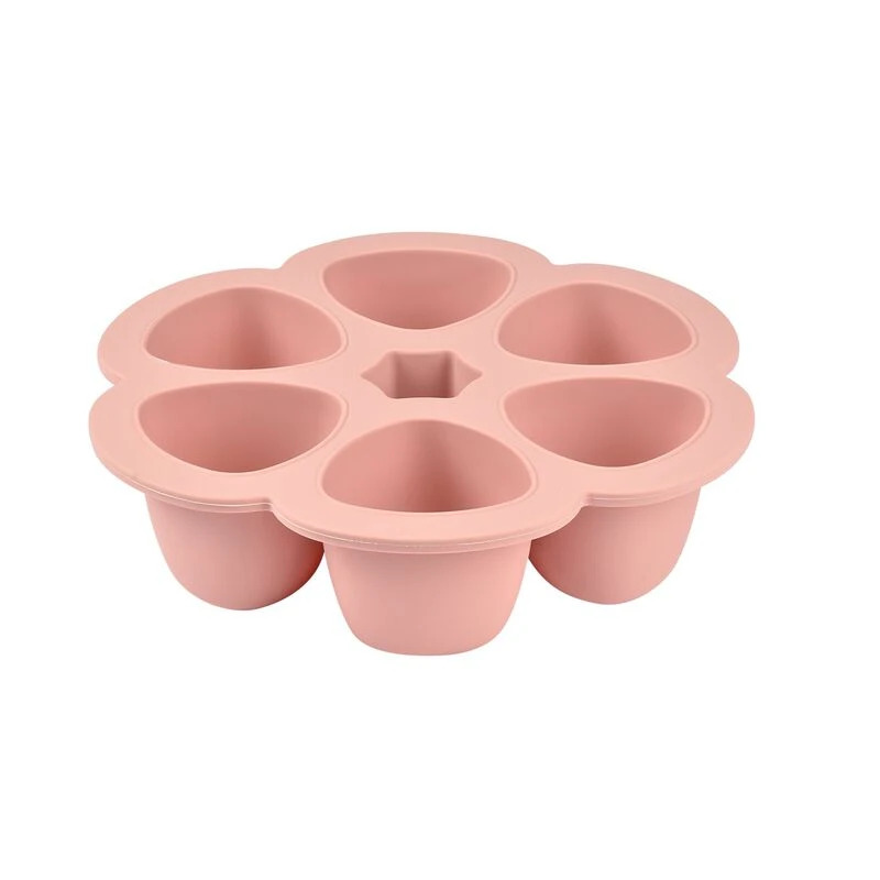 Beaba Multiportions Silicone 6*90ml Old Pink 2 Beaba Multiportions Silicone 6*90ml Old Pink – Image 2