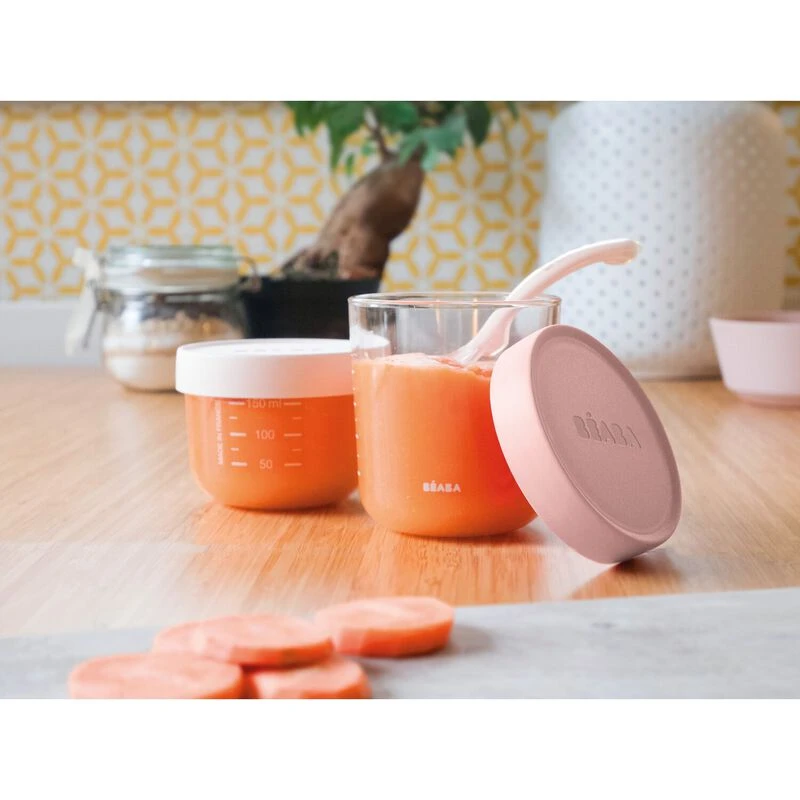 Beaba Portion Verre 250 Ml Old Pink 2 Beaba Portion Verre 250 Ml Old Pink – Image 2