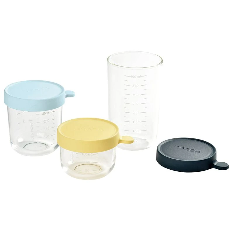 Beaba Coffret 3 Portions Verre 150ml /250ml /400ml 1 Beaba Coffret 3 Portions Verre 150ml /250ml /400ml