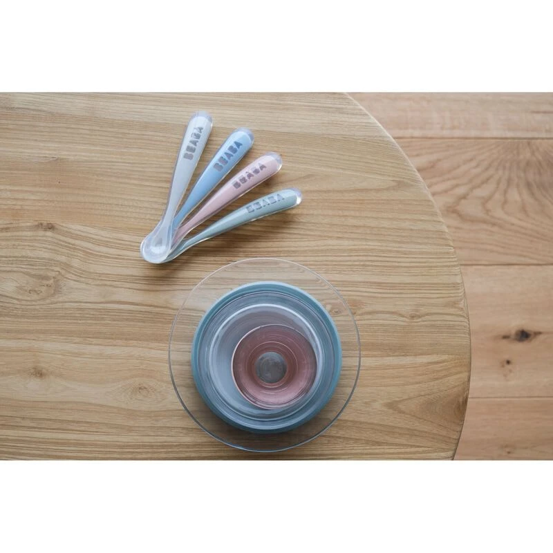 Beaba Lot 4 Cuillères 1er âge Silicone Eucaplyptus 2 Beaba Lot 4 Cuillères 1er âge Silicone Eucaplyptus – Image 2