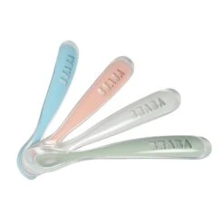 Beaba Lot 4 Cuillères 1er âge Silicone Eucaplyptus