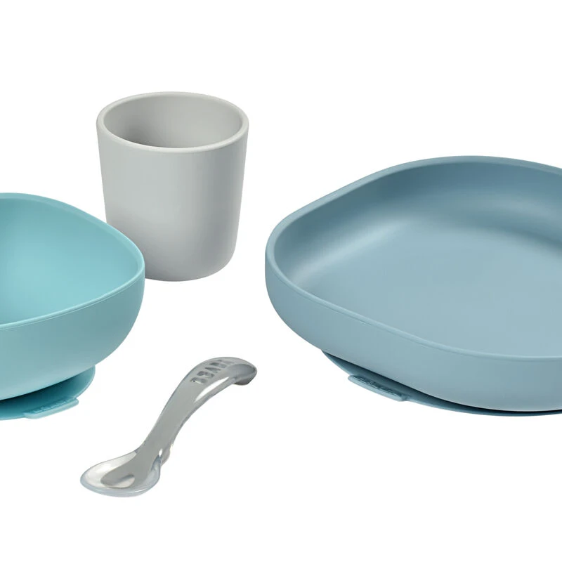 Beaba Set Vaisselle Silicone 4 Pièces Jungle 2 Beaba Set Vaisselle Silicone 4 Pièces Jungle – Image 2