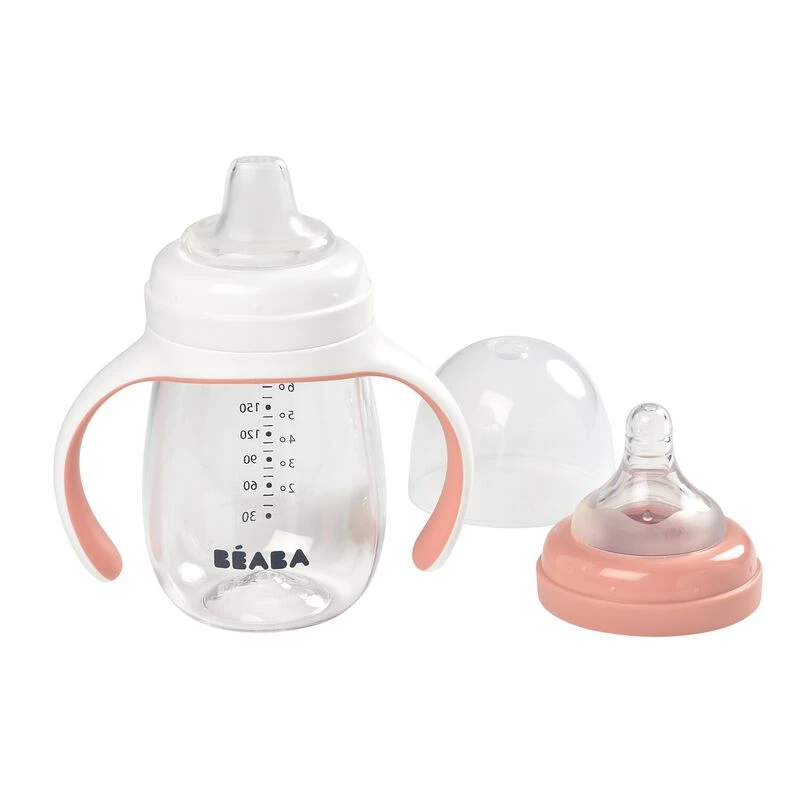 Beaba Biberon D'apprentissage 2 En 1 210 Ml Old Pink 2 Beaba Biberon D'apprentissage 2 En 1 210 Ml Old Pink – Image 2