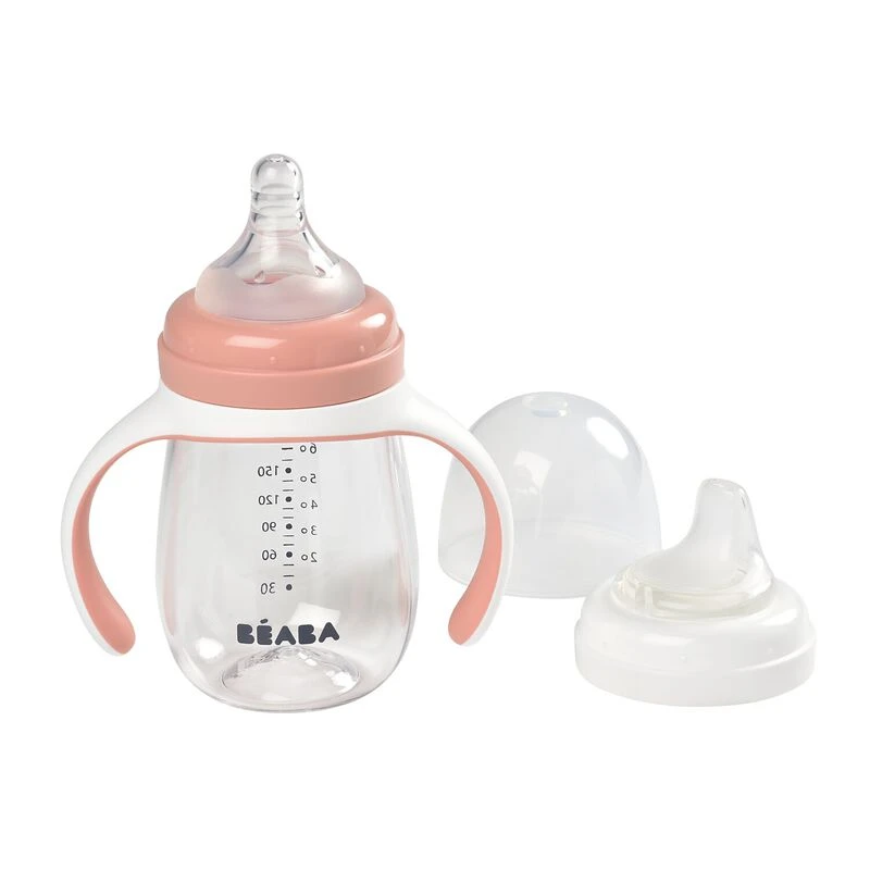 Beaba Biberon D'apprentissage 2 En 1 210 Ml Old Pink 5 Beaba Biberon D'apprentissage 2 En 1 210 Ml Old Pink – Image 5
