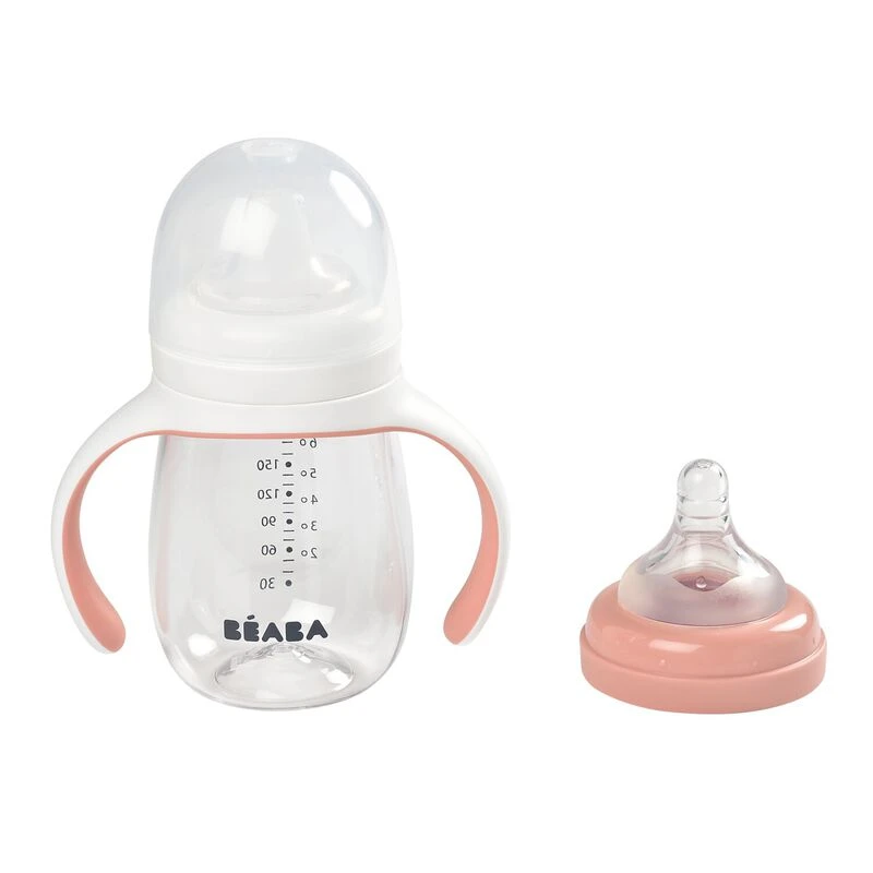 Beaba Biberon D'apprentissage 2 En 1 210 Ml Old Pink 6 Beaba Biberon D'apprentissage 2 En 1 210 Ml Old Pink – Image 6