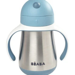 Beaba Tasse Paille Inox 250 Ml Windy Blue