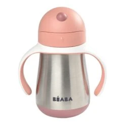 Beaba Tasse Paille Inox 250 Ml Old Pink