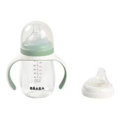 Beaba Biberon D'apprentissage 2 En 1 210 Ml Sage Green