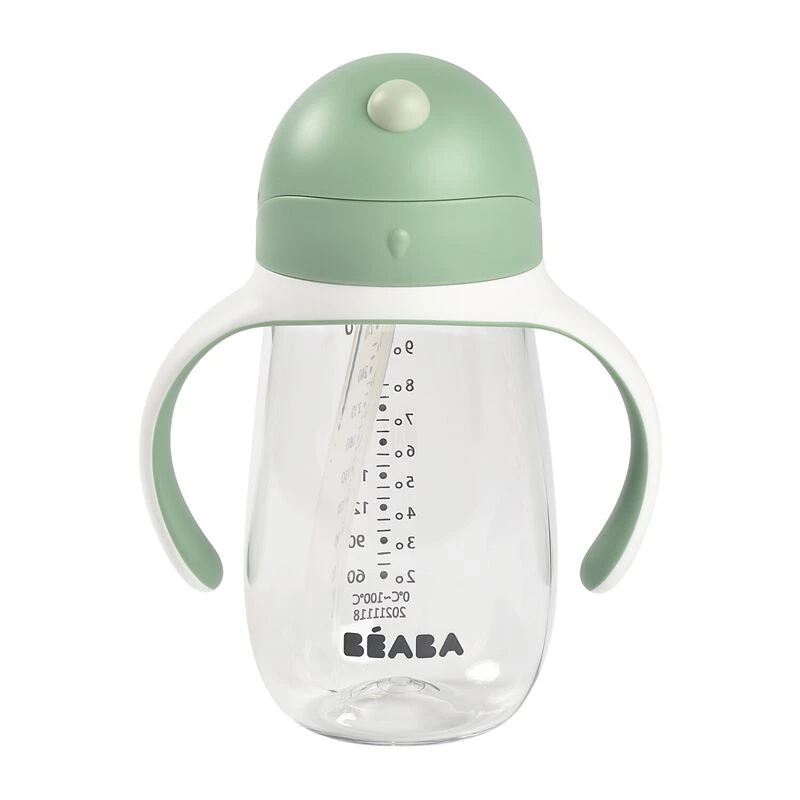 Beaba Tasse Paille 300 Ml Sage Green 1 Beaba Tasse Paille 300 Ml Sage Green