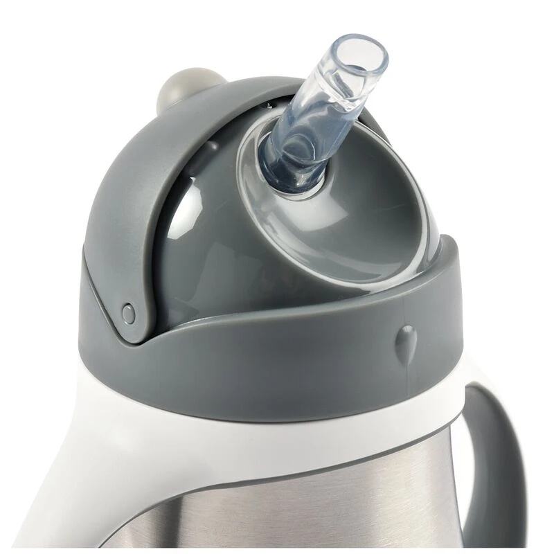 Beaba Tasse Paille Inox 250 Ml Mineral Grey 3 Beaba Tasse Paille Inox 250 Ml Mineral Grey – Image 3