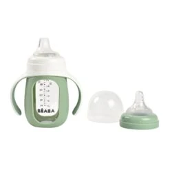 Beaba Biberon Verre D'apprentissage 210 Ml Sage Green 5 Beaba Biberon Verre D'apprentissage 210 Ml Sage Green -Beaba 913537 product face 4