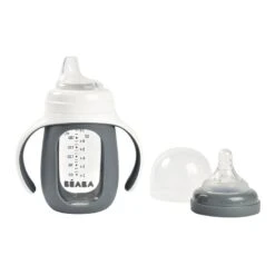 Beaba Biberon Verre D'apprentissage 210 Ml Mineral Grey 7 Beaba Biberon Verre D'apprentissage 210 Ml Mineral Grey -Beaba 913538 product face 4