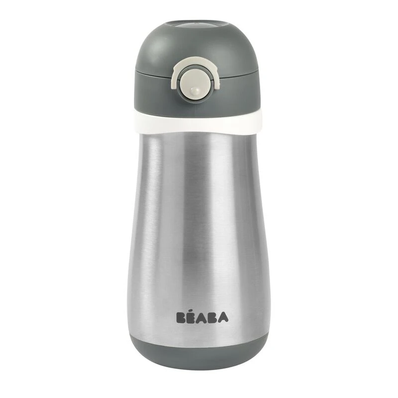Beaba Gourde Inox 350 Ml Mineral Grey 1 Beaba Gourde Inox 350 Ml Mineral Grey