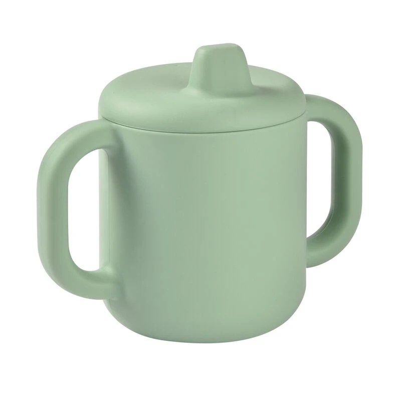 Beaba Tasse D'apprentissage Silicone Sage Green 2 Beaba Tasse D'apprentissage Silicone Sage Green – Image 2
