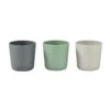 Beaba Lot De 3 Verres Silicone Velvet Grey / Sage Green