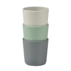 Beaba Lot De 3 Verres Silicone Velvet Grey / Sage Green -Beaba 913545 product face 3