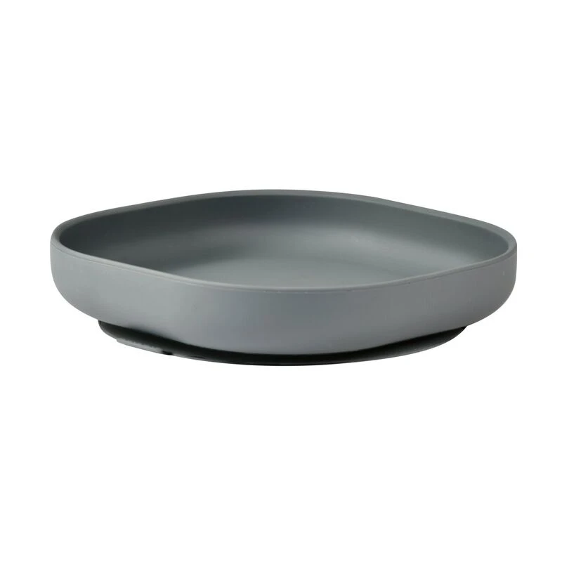 Beaba Assiette Silicone Ventouse Mineral Grey 1 Beaba Assiette Silicone Ventouse Mineral Grey