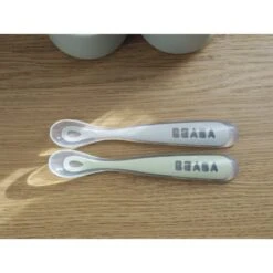 Beaba Lot De 2 Cuillères 1er âge Silicone Avec Boite De Transport -Beaba 913552 product amb 2a