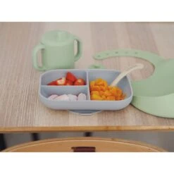 Beaba Coffret Repas Les Essentiels Grey / Sage Green -Beaba 913556 product amb 1a