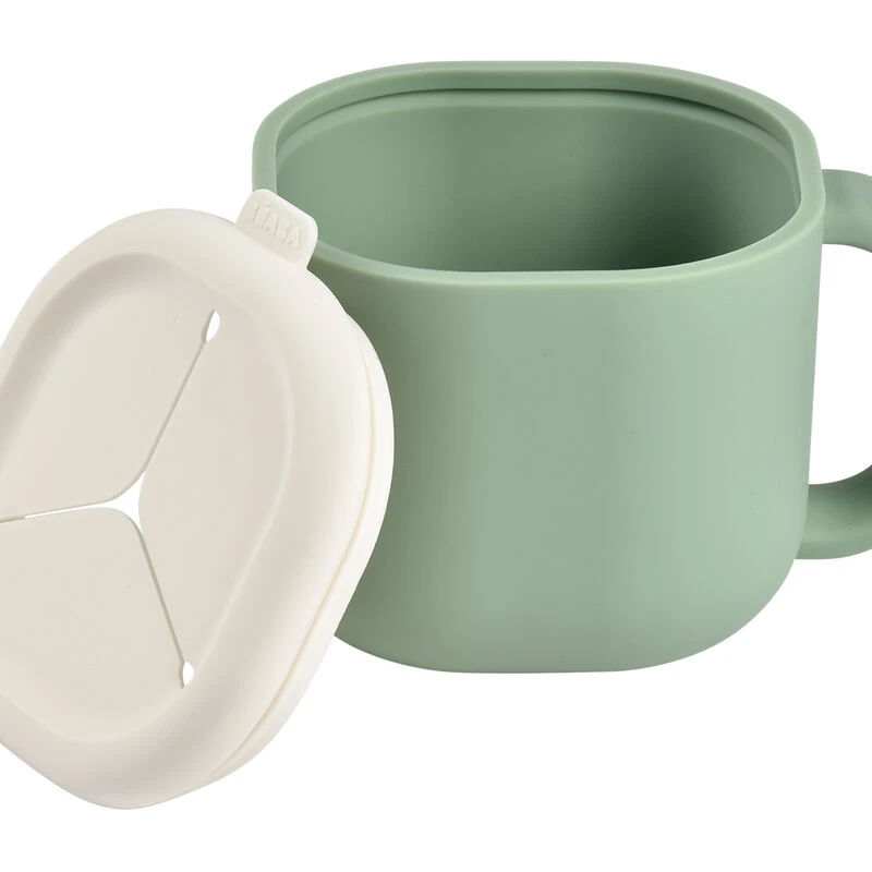 Beaba Snack Box Silicone Sage Green 3 Beaba Snack Box Silicone Sage Green – Image 3