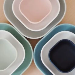 Beaba Lot De 3 Bols Silicone Gigogne Night Blue -Beaba 913566 product amb 2a