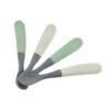 Beaba Lot De 4 Cuillères 1er âge Silicone Bi-ton Mineral