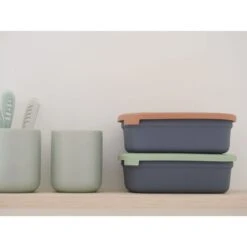 Beaba Lunch Box Céramique Mineral / Sage Green -Beaba 914005 product amb 2a