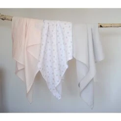 Beaba Lot De 3 Langes En Coton Swans -Beaba 920343 product amb 1a