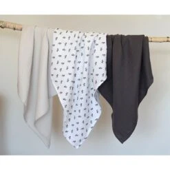 Beaba Lot De 3 Langes En Coton Savanna -Beaba 920344 product amb 1z