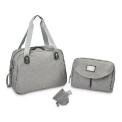 Beaba Sac à Langer Genève II Heather Grey 9 Beaba Sac à Langer Genève II Heather Grey -Beaba 940244 product face 3