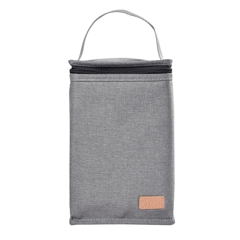 Beaba Pochette Repas Isotherme Heather Grey 1 Beaba Pochette Repas Isotherme Heather Grey