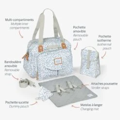 Beaba Sac à Langer Genève Cherry Blossom 8 Beaba Sac à Langer Genève Cherry Blossom -Beaba 940259 product face 4