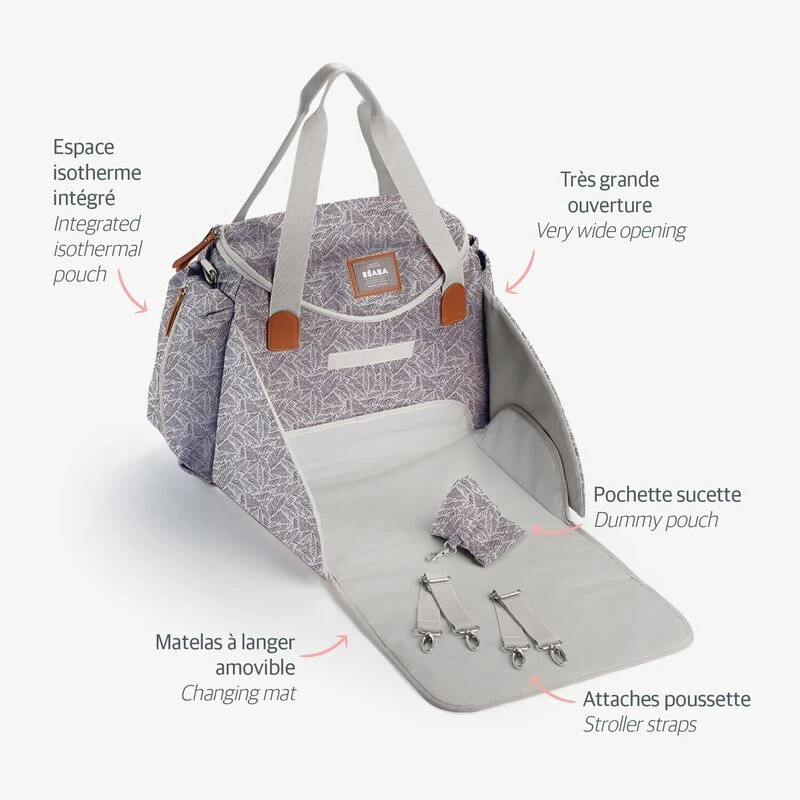 Beaba Sac à Langer Sydney Jungle 3 Beaba Sac à Langer Sydney Jungle – Image 3