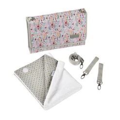 Beaba Pochette à Langer Genève Mirage Grey/floral -Beaba 940280 product face 2